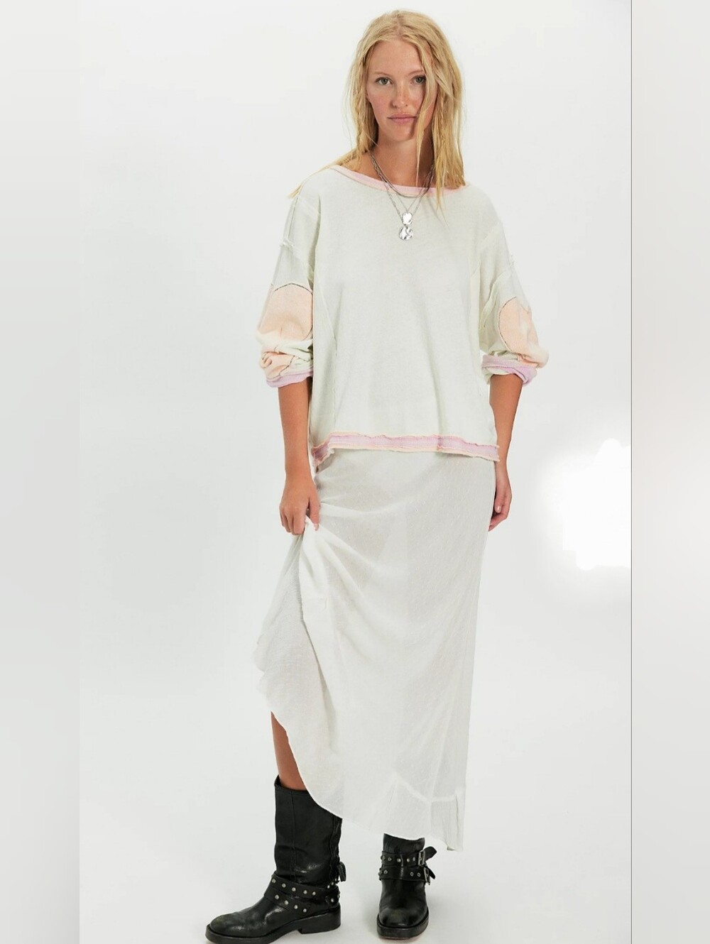 WE THE FREE PEOPLE YOURE A STAR TEE MINT HEART COMBO